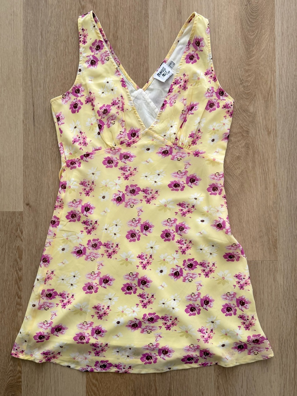 Princess Polly Yellow Floral Nellie Mini Dress